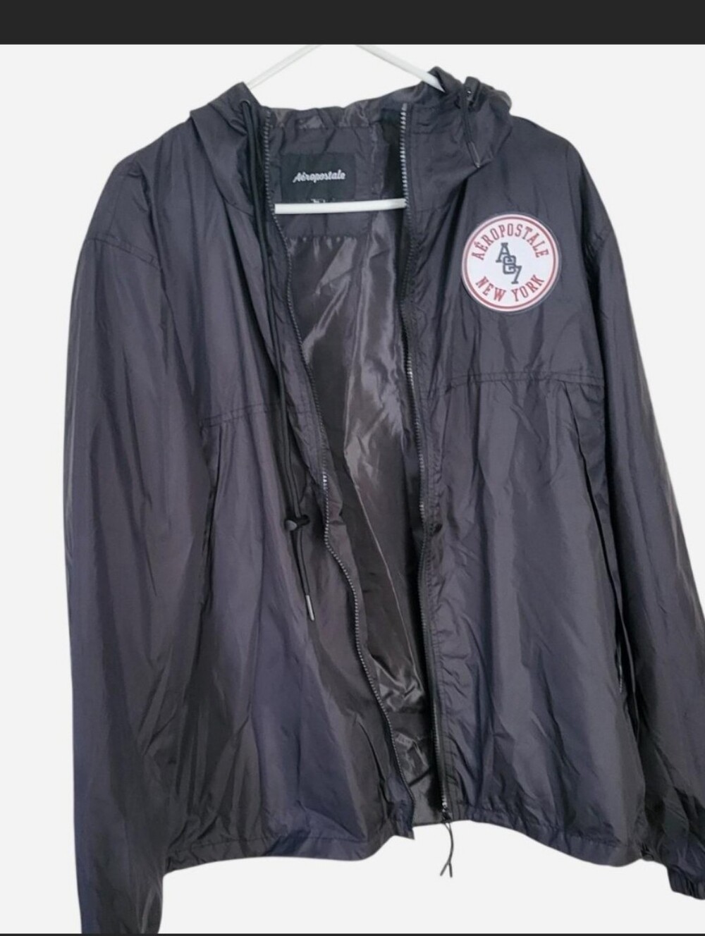 Aeropostale black windbreaker jacket